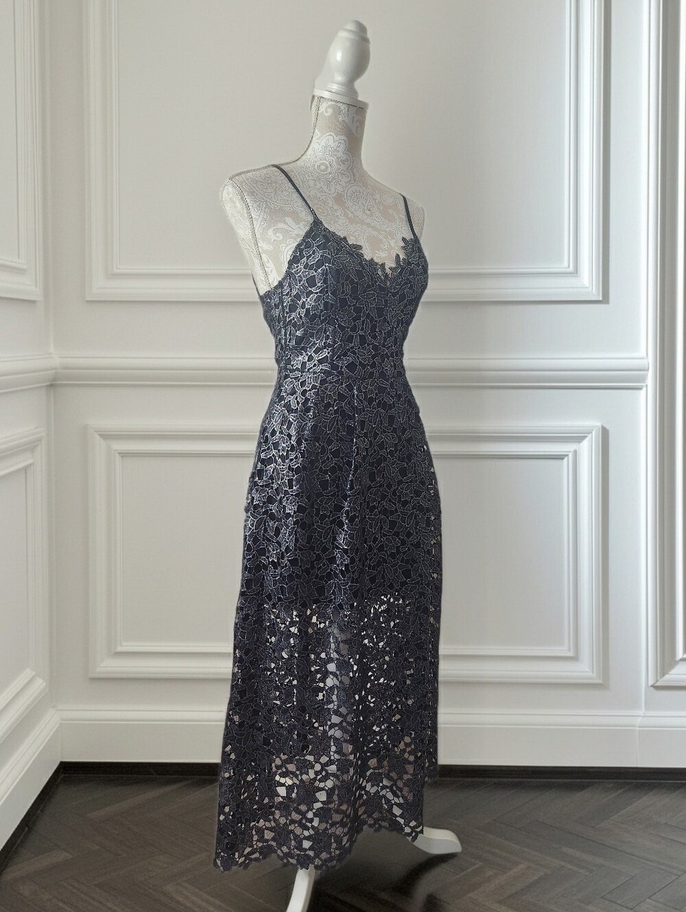 ASTR The Label Lace A-Line Midi Party Cocktail Dress Size M (Fits Like a Small)